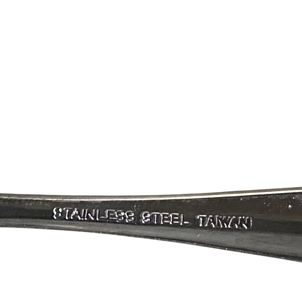 Vintage Monogram B Stainless Steel‎ Taiwan 5 Pieces Salad Forks Sugar Spoon